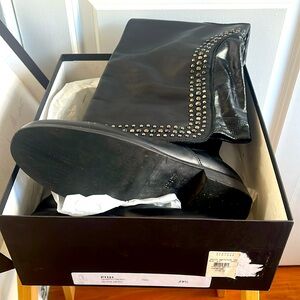 Barney’s over the knee studded flat boots size 39.5